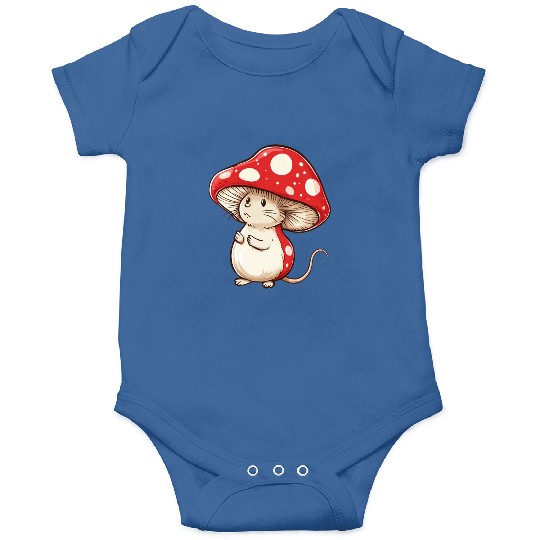 Mushroom Mouse Funny Animal And Mushroom Onesies