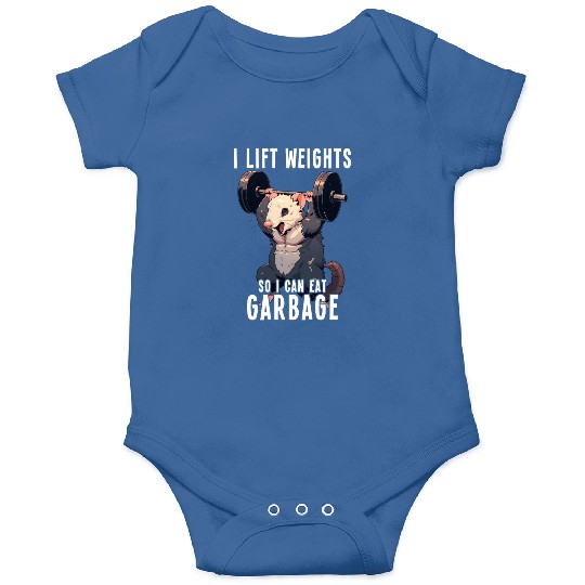 Opossum Gym Weightlifting Workout Gift Onesies