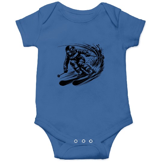 Skiing Competition Rivalry And Sporting Spirit Onesies