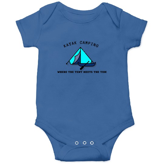 Kayak Camping blue Onesies