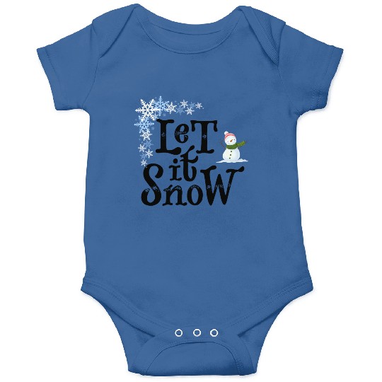 Let It Snow Funny Geek Winter Cool Design Onesies