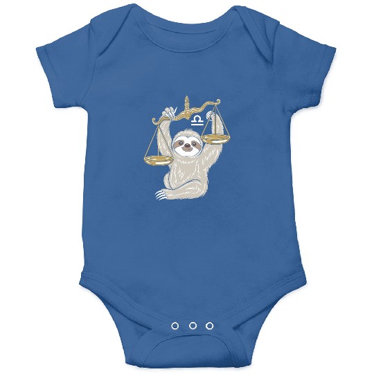 Charming Libra Zodiac Sloth Balancing Serenity Onesies