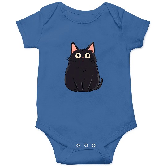 Startled black cat Onesies