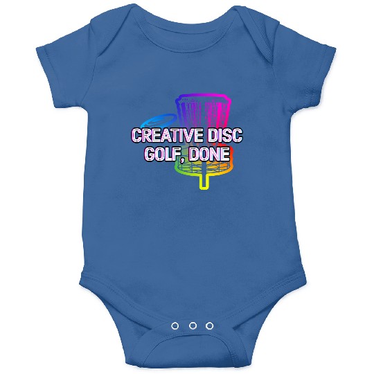 Creative Disc Golf Done Motivational Quote Golfer Onesies