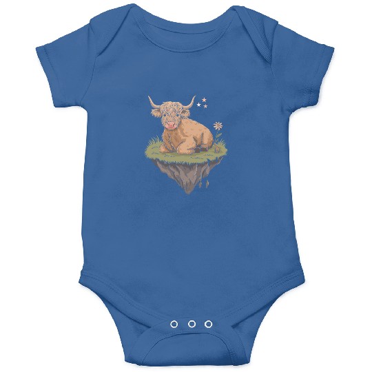 Whimsical Escapism: Highland Cow Dreamworld Onesies