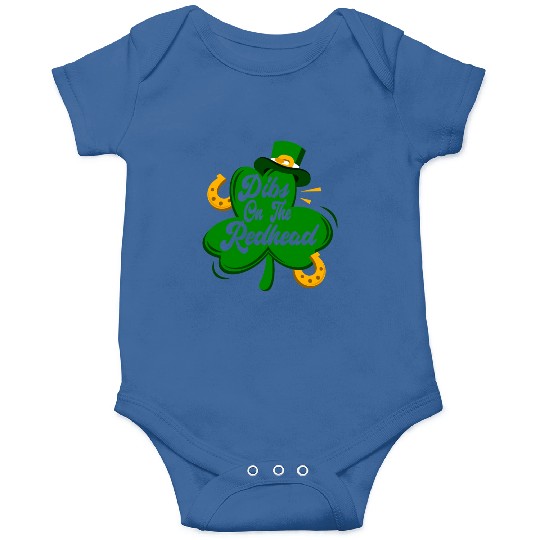 Dibs On The Redhead Funny St Patricks Day Drinking Onesies