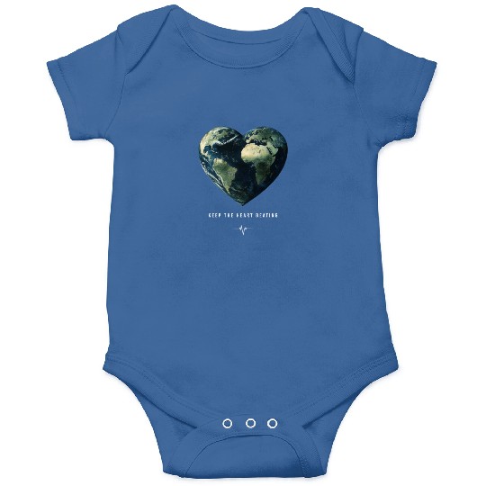 Keep the Heart Beating Earth Day Heart Environment Onesies