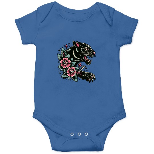 Black Panther Flash Tattoo Onesies