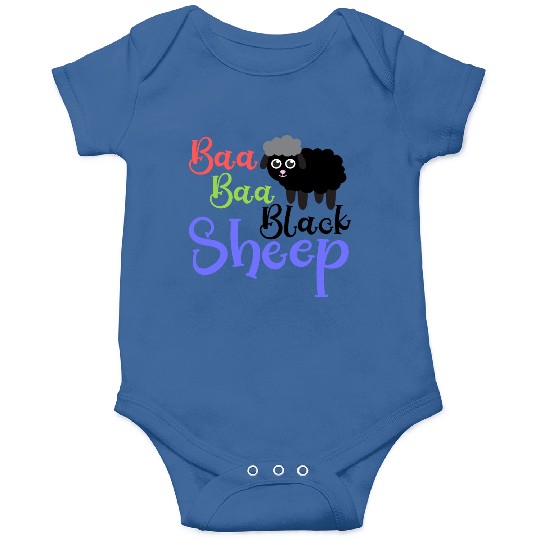 Baa Baa Black Sheep – Whimsical Nursery Rhyme Art Onesies