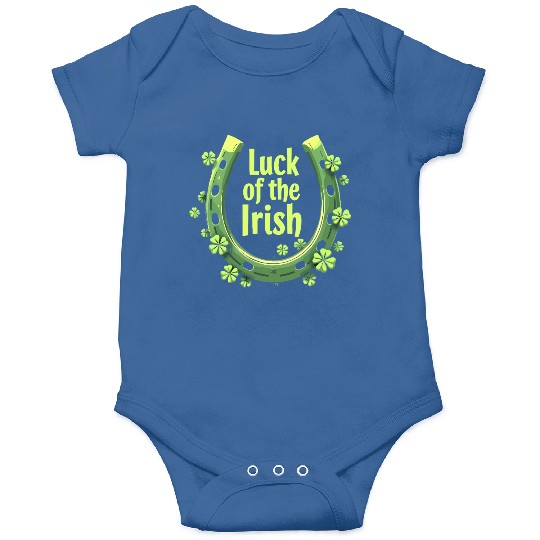 Luck of the Irish Horseshoe Design Onesies