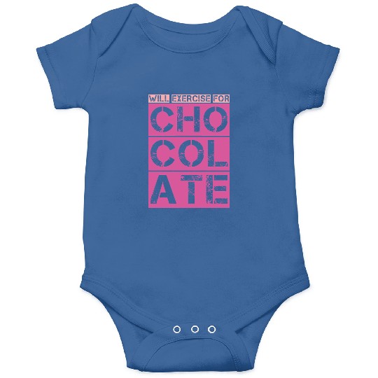 Will Exercise For Chocolate Gym Yoga Running Onesies