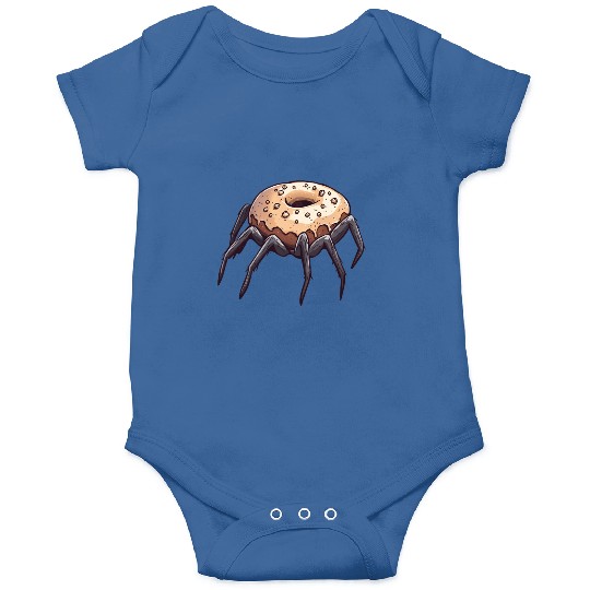 Donut Spider Funny Creative Motif Onesies