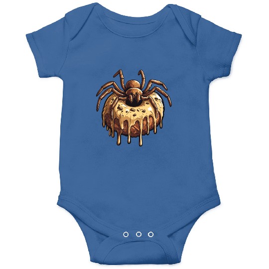 Donut Spider Funny Creative Motif Onesies