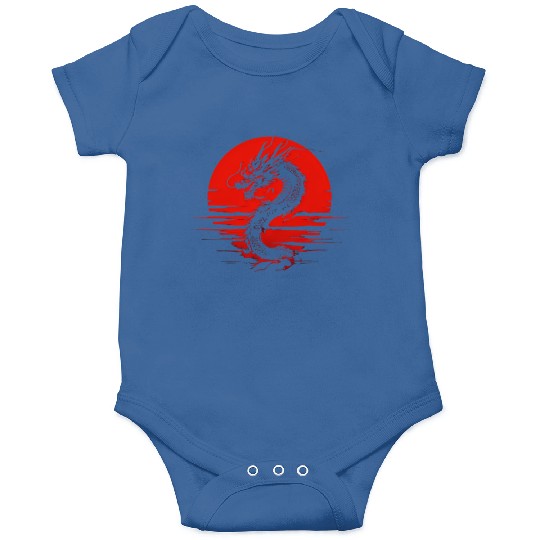 Dragon Rising Under the Blood Moon Onesies