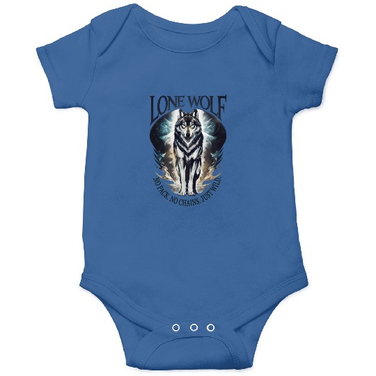 Lone Wolf - No Pack, No Chains, Just Wild Onesies