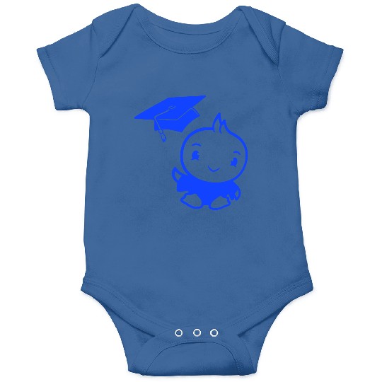 Bird School College Graduation Hat Education Cute Onesies