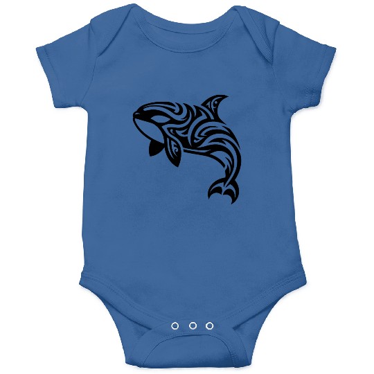 Eleganter Orca T Tattoo Style Onesies