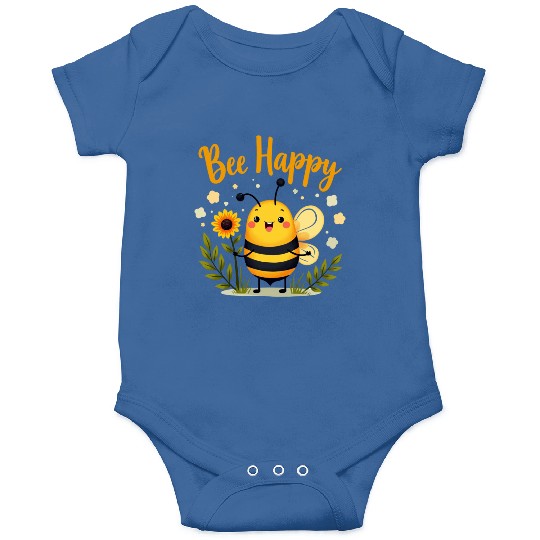 Happy Beekeeping Bee with Sunflower Joy Onesies