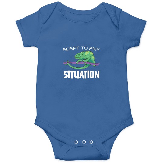 Adapt to Any Situation Chameleon Illustration Onesies