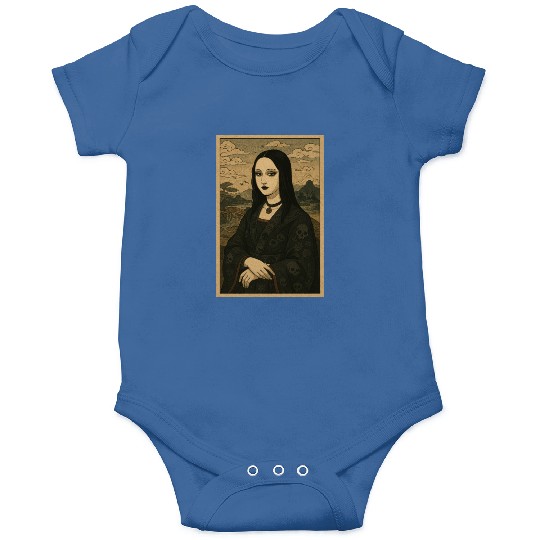Gothic Geisha Mona Lisa Ukiyo-e Portrait with Onesies