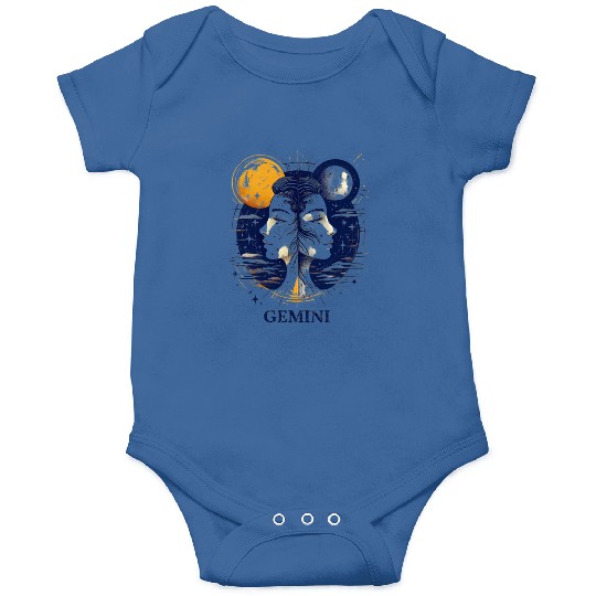 Zodiac Card Gemini Onesies