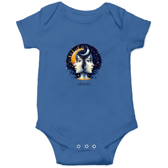 Zodiac Card Gemini Onesies