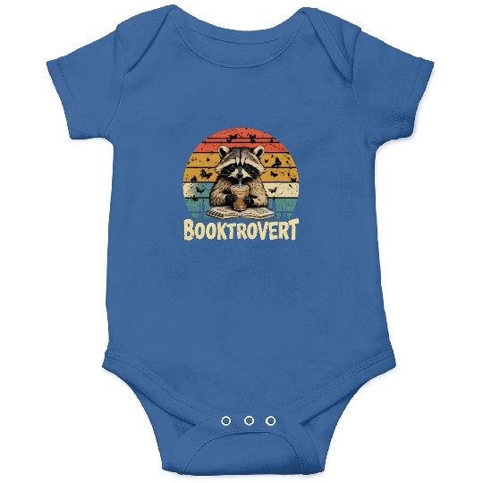 Booktrovert Funny Raccoon Trash Reading Lover Book Onesies