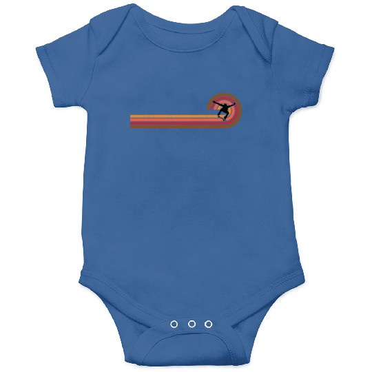 Retro Style Skateboarder Onesies