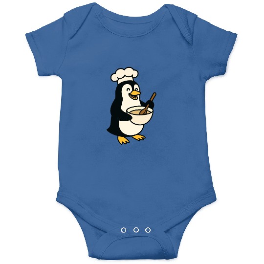Adorable Cooking Penguin Chef Onesies