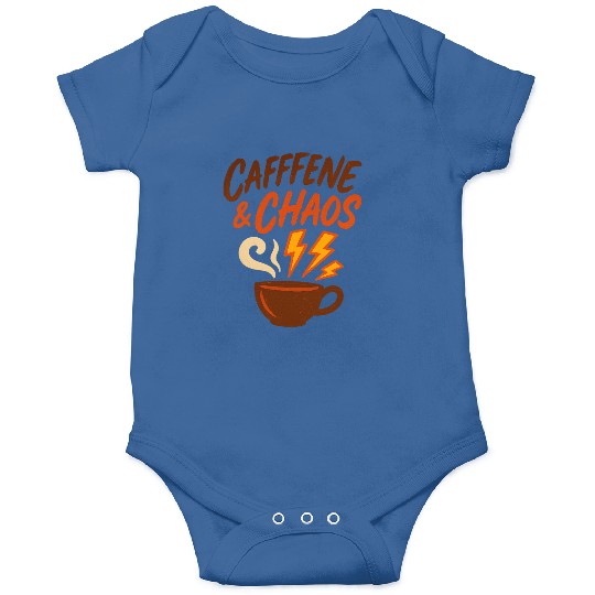 Caffeine & Chaos – Coffee Lovers Unite Onesies