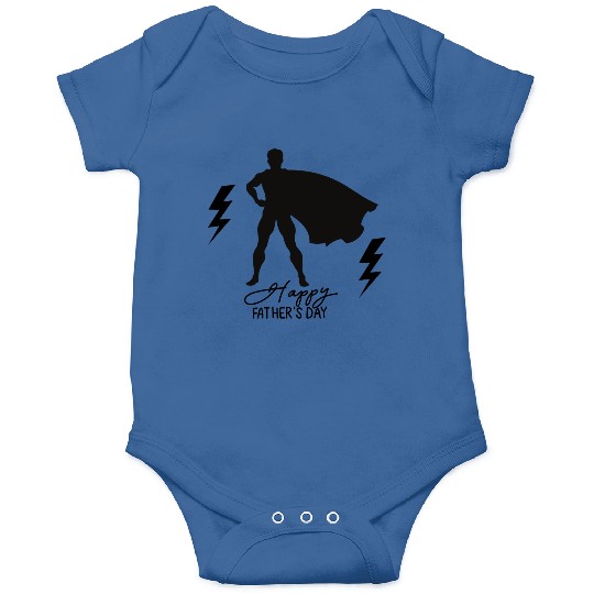 Superhero Dad Silhouette | Father's Day Hero Onesies