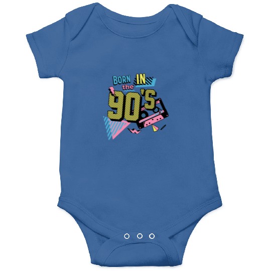 Born In The 90s Retro Nostalgia 90s Design Onesies