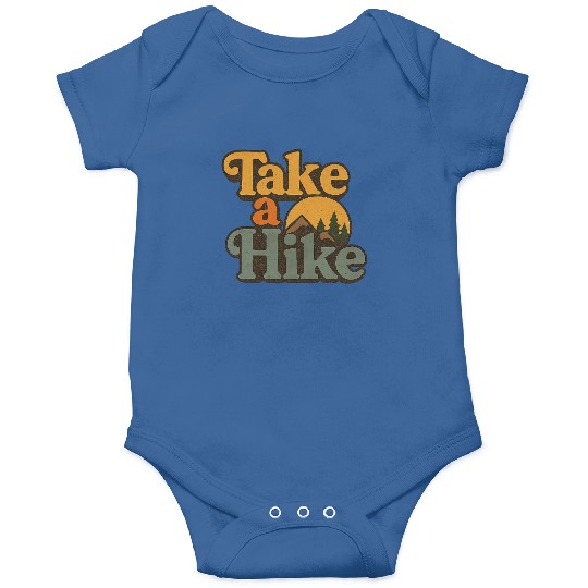 Take A Hike Retro Mountain Onesies