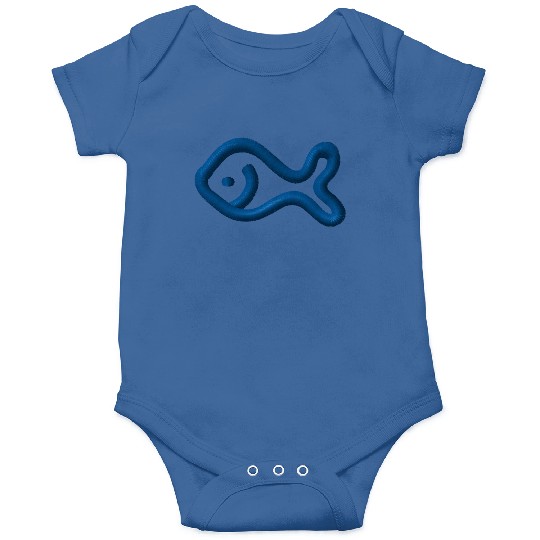 Fish embroidered Onesies