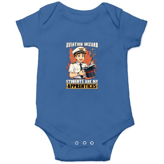 Flight Instructor Aviation Wizard Flight Trainer Onesies