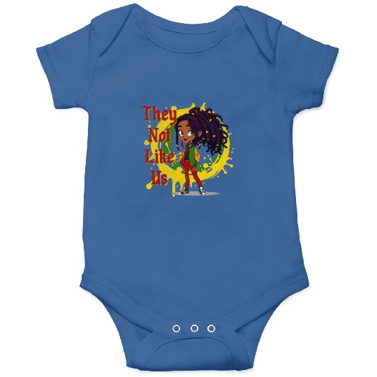 They Not Like Us Black History Melanin African Onesies