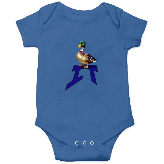 Mallard Duck on the word IT Onesies