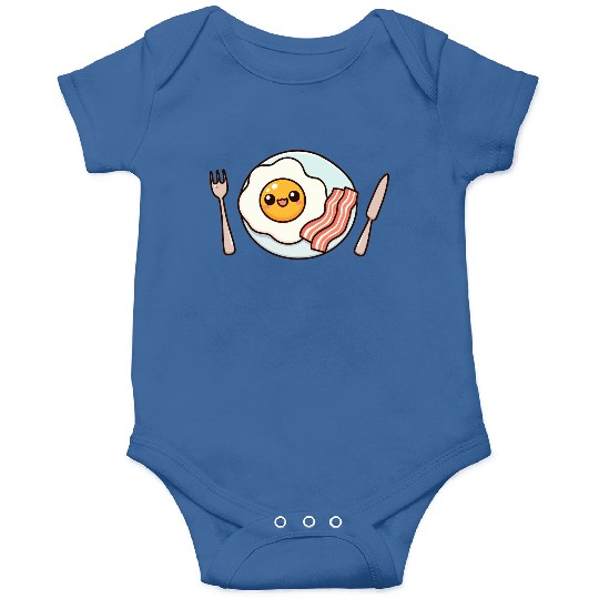 Whimsical Sunny Side Fried Egg Design Onesies