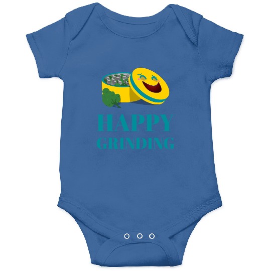 Cheerful Smiling Pills and Broccoli Design Onesies