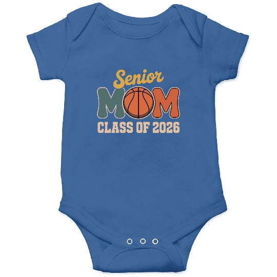 Senior Mom Basketball Class of 2026 Onesies