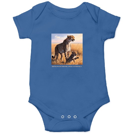Mama Cheetah and Cub Onesies