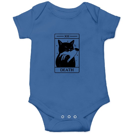 Death Tarot Cat, Funny Dark Humor, Occult Onesies