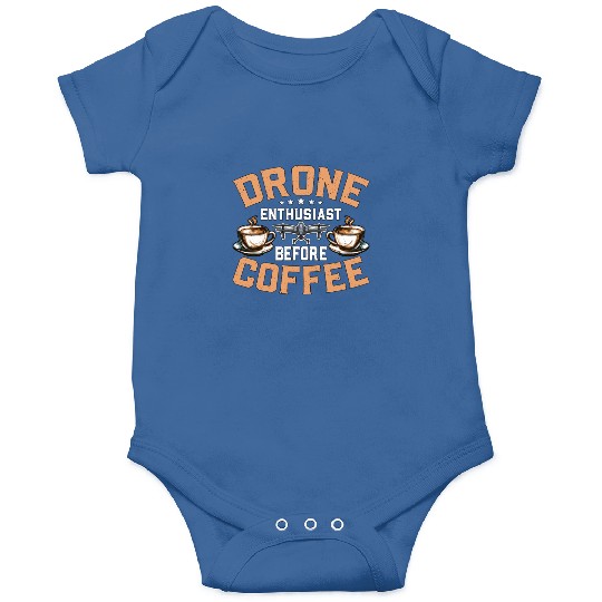 Drone Enthusiast Before Aviation Coffee Lover Onesies