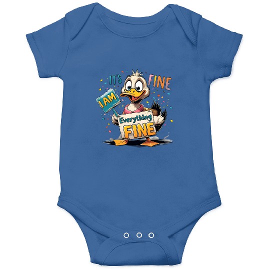 It's Fine I'm Fine Everything Is Fine Cute Duck Onesies