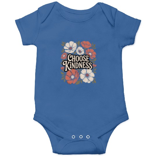 Choose Kindness Boho Flower Vintage Positivity Onesies