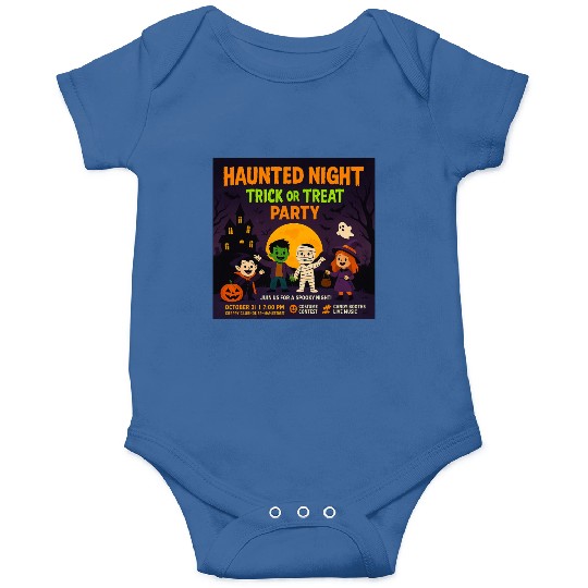 Halloween Haunted Night Trick or Treat Party Onesies