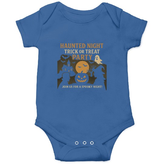 Haunted Night Trick or Treat Party Design Onesies