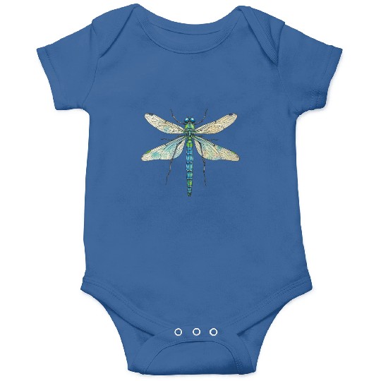 Dragonfly design insect art entomology I love bugs Onesies