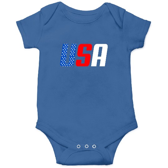 Stars and Stripes USA Flag Design Onesies