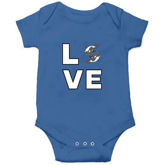 Love Orca Lover Killer Kids Boys Girls Men Women Onesies